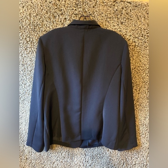 Metro Style Stretch Blazer Women Size20 T Unlined Career Long Slv Polyblend - Picture 4 of 8